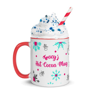 Hot Cocoa Mug - Pink and Blue