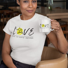 Load image into Gallery viewer, www.lovekimmycatalog.com Women&#39;s Tennis Apparel-  Live to LOVE Tennis white
