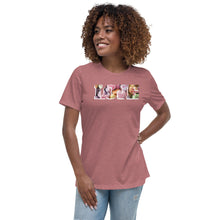 Load image into Gallery viewer, mauve Bella Cotton Tee- Candy Heart LOVE Graphics
