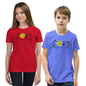 www.lovekimmycatalog.com Youth Tennis Tee - Live to LOVE Tennis