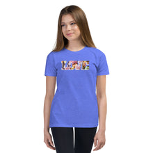 Load image into Gallery viewer, www.lovekimmycatalog.com Junior Graphic Tee  Candy Heart Graphics  blue
