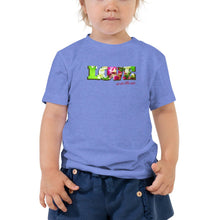 Cargar imagen en el visor de la galería, www.lovekimmycatalog.com Toddler Tee - LOVE is in the Air blue
