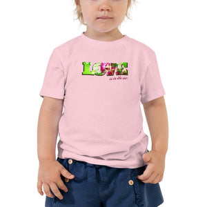 www.lovekimmycatalog.com Toddler Tee - LOVE is in the Air pink