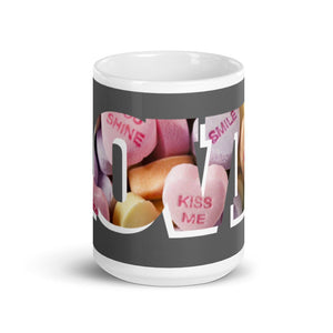 gray Coffee Mug- The Love Mug