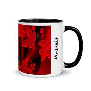 Coffee Mug- Red butterfly