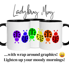 画像をギャラリービューアに読み込む, Crop Hoodie- Rainbow Ladybug
