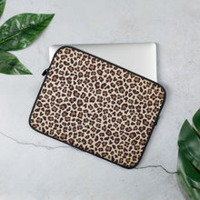 画像をギャラリービューアに読み込む, Laptop Sleeve- Leopard Animal Print
