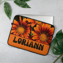 Cargar imagen en el visor de la galería, Custom Laptop Sleeve- Boho Hippie (sunflower)
