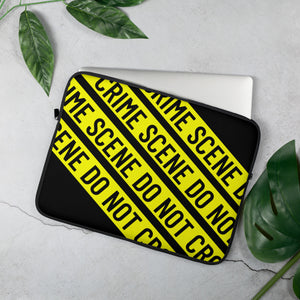 13 inch Laptop Sleeve- Crime Scene Junkie