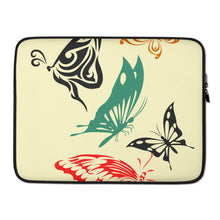 Load image into Gallery viewer, Laptop Sleeve- Multicolor Butterflies
