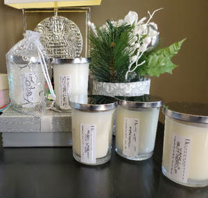 Floral Scented Soy Candle - Lavender Vanilla