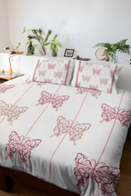 Load image into Gallery viewer, Pillow Sham- White Butterfly 
