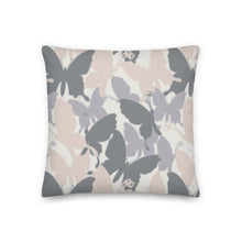 Load image into Gallery viewer, www.lovekimmycatalog.com Square Throw Pillow Camo Butterfly Neutrals
