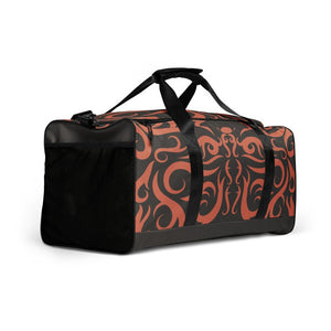 Duffle Travel Bag- Brown Butterfly
