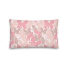 Cargar imagen en el visor de la galería, www.lovekimmycatalog.com Throw Pillow- Camouflage Pink Butterfly
