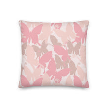 Load image into Gallery viewer, www.lovekimmycatalog.com Throw Pillow- Camouflage Pink Butterfly
