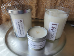 Scented Soy Candle - Peppermint (Stress Relief)
