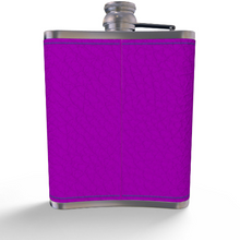 Load image into Gallery viewer, Leather Butterfly Hip Flask- Purple Butterfly
