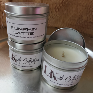 Scented Soy Candle 4 oz Tin - Pumpkin Latte