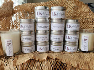Scented Vegan Soy Candles with Cotton Wick