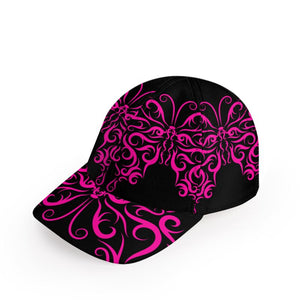 www.lovekimmycatalog.com Fashion Baseball Cap Hot Pink on Black