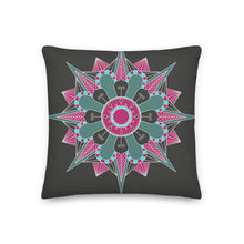 Load image into Gallery viewer, Butterfly Throw Pillow- Reversible Gray
