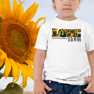 Toddler Tee- Sunflower Love