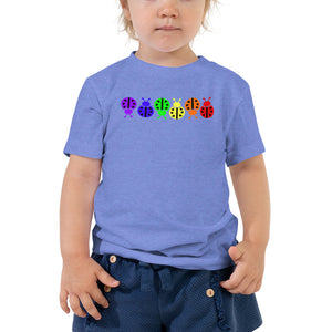 www.lovekimmycatalog.com Toddler Tee- Rainbow Ladybug blue