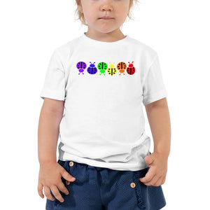 www.lovekimmycatalog.com Toddler Tee- Rainbow Ladybug white