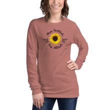 Cargar imagen en el visor de la galería, www.lovekimmycatalog.com Woman&#39;s Tee muave pink Inspirational Sunflower 
