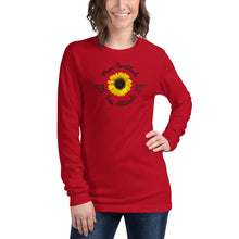 Cargar imagen en el visor de la galería, www.lovekimmycatalog.com Woman&#39;s Tee red Inspirational Sunflower 
