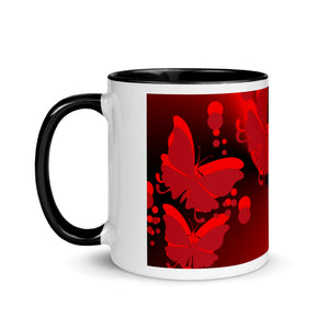 Coffee Mug- Red butterfly