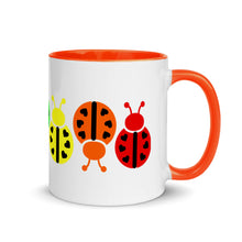Load image into Gallery viewer, www.lovekimmycatalog.com Ladybug Coffee Mug orange handle
