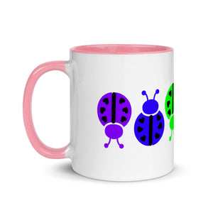 www.lovekimmycatalog.com Ladybug Coffee Mug pink handle