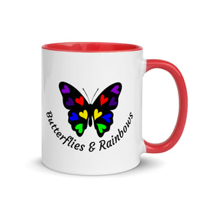 Coffee Mug- Butterflies and Rainbows