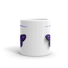 Load image into Gallery viewer, Ceramic Coffee Mug- Purple Butterfly
