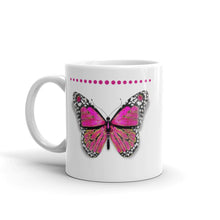 Load image into Gallery viewer, Ceramic Mug- Pink Butterfly
