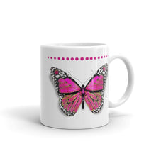 将图片加载到图库查看器，Ceramic Mug- Pink Butterfly
