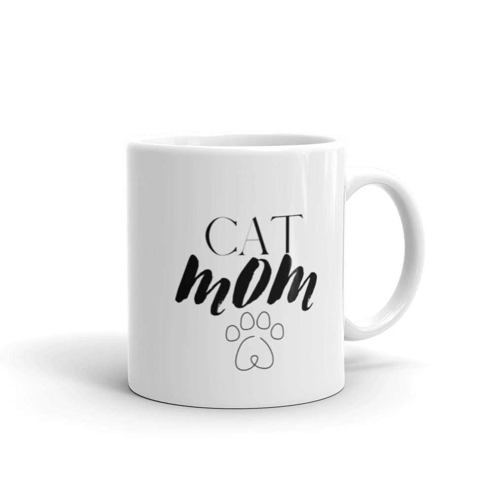Ceramic Coffee Mug- Cat Mom 