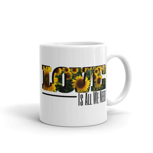 www.lovekimmycatalog.com Coffee Mug- Sunflower LOVE 11 ounce 