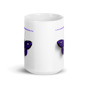 Ceramic Coffee Mug- Purple Butterfly