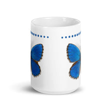 将图片加载到图库查看器，Ceramic Mug- Blue Butterfly
