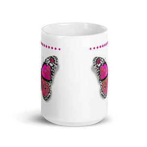 Ceramic Mug- Pink Butterfly