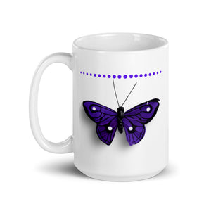 Ceramic Coffee Mug- Purple Butterfly