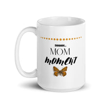 Load image into Gallery viewer, Funny Ceramic Mug- &quot;MOM moment&quot; Yellow Butterfly
