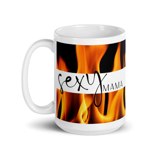 www.lovekimmycatalog.com Coffee Mug- Sexy Mama White