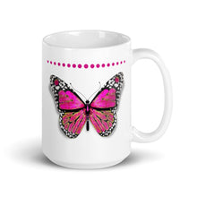 将图片加载到图库查看器，Ceramic Mug- Pink Butterfly
