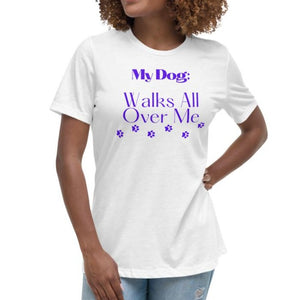 www.lovekimmycatalog.com Cotton Bella Tee- Dog Lover Edition (Purple)