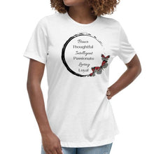 Load image into Gallery viewer, www.lovekimmycatalog.com white Cotton Bella Tee- Inspirational Crew Neck
