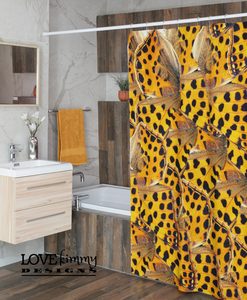 Shower Curtain- Yellow Butterfly